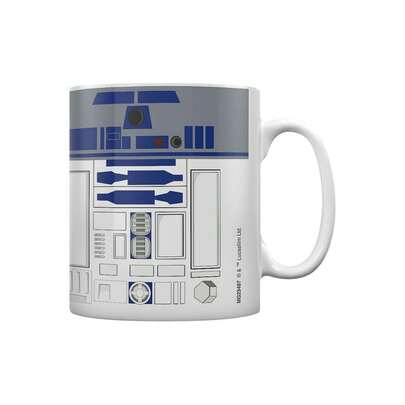 Star Wars R2-D2 Mug (White/Blue/Grey) - 100% Ceramic - (PM2182)