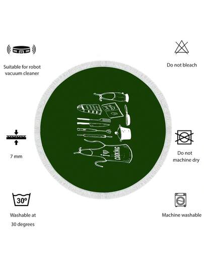 Pearl Digital Non Slip Printed Turkish Vloerkleed AL4032 Zachte Touch, Washable Tapijt Felt Backing Moderne ative Vloer Mat, Living Room, Bedroom, Bathroom, Hallway Or Entryway Available In Many Sizes Quick Drying, Highly Absorbent, Soft, Com Tafel Both Indoor Outdoor view 5