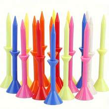 Cup-Shaped Golf Tees, Plastic Durable Golf Ball Tees, Multiple Colors Mixed Shipping, Professional Golf Ball Base, Golf Tournament Ball Tees, Golf Course Accessories Golf Ball Nails - Multicolor - View 3