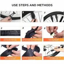 16 en 1 Herramientas para Bicicleta Kit Herramientas Bicicleta Kit de Reparación para Bicicleta Kit de Herramientas para Bicicleta Conjunto de Reparación de Bicicletas Accesorios Ciclismo Herramienta de Bicicleta Kit Reparación Neumáticos Bomba Palanca Herramientasúltiples Manómetro Parche Presión Conjunto Bicicletas Bolsa Funciones Llave Hexagonal Reparación Bolsaúltiples Neumáticos Set para Montaña o BMX Multifuncional con Y Ruta Parches Almacenamiento Bicicleta - Rojo negro - Ver 6