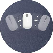 1pc Small Round Single/Double-Sided Solid Color Mouse Pad, Non-Slip Computer Office Gaming Desk Mat For Women