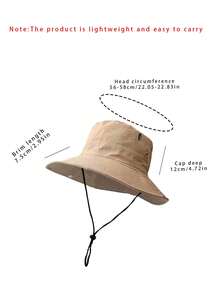 1pc Unisex Multi-Color Summer Outdoor Sun Hat, Breathable Sunscreen Bucket Hat, Western Cowboy Hat, Hiking Hat, Lightweight & Portable