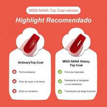 6 Unidades de Base Coat para Uñas 10ml - Base Semi Permanente de Fijación Profunda y Larga Duración - Albaricoque - Ver 3
