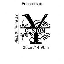 1 Fine Metal Art Logo - Personalized Last Name Logo, Name Design, Home Decoration With Custom Initials Thumbnail, Classic Style, Wall-Mounted Wall Art Decoration For Theme Parties, Perfect Heartfelt Gifts For Friends And Family, Customizable Wedding Gifts., Valentine Day, Valentine Day Decor Ornamental Exquisite, High-Quality Custom, Personalized, Unique Ideal Gifts For Her Pets ,Forever Love - Multicolor - View 36