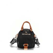 Mochila multifuncional NicoleLee de nylon con solapa, mochila urbana y moderna, resistente al agua, grande capacidad, compartimentos para laptop y accesorios, bolso versátil para mujer, estilo casual y elegante, ideal para viajes y trabajo. - Negro - Ver 1