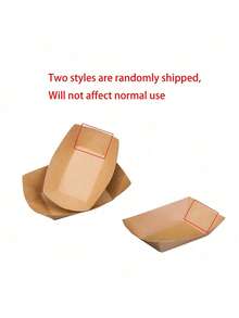 30/50pcs Kraft Brown Paper Food Trays, Oil-Proof Food Paper Tray Kraft Paper Boat Box, Portable Food Paper Tray For Family Picnic, Suitable For French Fries, Corn Flakes Snacks, Hot Dogs, Taco BBQ, Popcorn Parties, Picnics, Wedding Parties, Multi-Purpose Baking Tool, Kitchen Essentials, Kitchen Accessories (Brown) - Multicolor - View 9