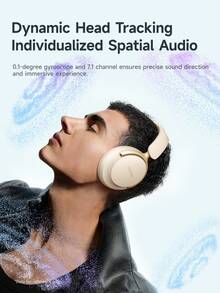 Picun NC60 PRO Over-Ear Wireless Headphones With Active Noise Cancelling, Deep Bass, Hi-Res Stereo Sound, Lightweight Foldable Design For Travel & Office