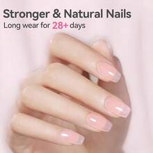 Builder Gel For Nails 8-In-1,15ML Clear And Cover Pink Builder Nail Gel Set, Transparent Extension Gel Rhinestone Glue For Nail Art Base Gel, LED Nail Lamp Cured Hard Gel Builder{"Color_name":"15mlClearandCoverPinkBuilderGelSet"} - 15mlClearandCoverPinkBuilderGelSet - View 4