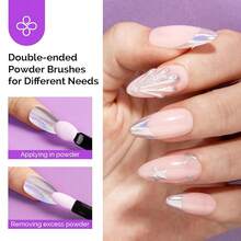 Chrome Nail Powder For Gel Nails,Holographic Laser Silver Metallic Mirror Effect Pigment Stylish Fine Glitter For Home DIY Salon Use Visit The  Store{"Color_name":"HolographicLaserSilver"} - 全息雷射銀 - 查看 6