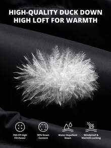 CAMEL CROWN Jachetă de exterior cu puf, jachetă scurtă cu puf pentru toamnă/iarnă, unisex, haină călduroasă, groasă, rezistentă la vânt, cu glugă, căptușită