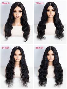 QVR QUEEN VIRGIN REMY QVR V 型波浪卷发真人发假发无胶 V 型波浪卷发蕾丝假发，保护性发型，不脱落 - SNatural - 查看 2