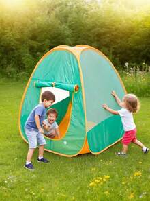 Namiot kempingowy dla dzieci – dla chłopców, dziewcząt, maluchów, zabawki w formie namiotu dla dzieci, gry do odgrywania ról dla dzieci w pomieszczeniach i na zewnątrz, zabawki kempingowe, prezenty urodzinowe, kreatywne prezenty na Boże Narodzenie, Wielkanoc, Święto Dziękczynienia (zielony)