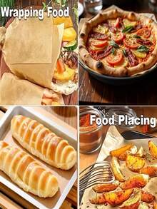 Precut Unbleached Non-Stick Parchment Paper Baking Sheets - 6x8 & 9x13 Inch, Pre-Cut To Size For Easy Use, High-Quality Kitchen Essentials For Baking, Cooking, Grilling, Frying, Roasting, Steaming, Cooking Liner, Versatile Kitchenware