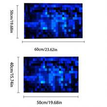 1pc Blue Puzzle Block Pattern, Silica Gel Washing Machine Dryer Top Protective Pad, Washing Machine Dust Cover Mat, Kitchen Supplies, Anti-Slip, Suitable For Laundry Room, Bathroom, Home Decor, Room Decoration