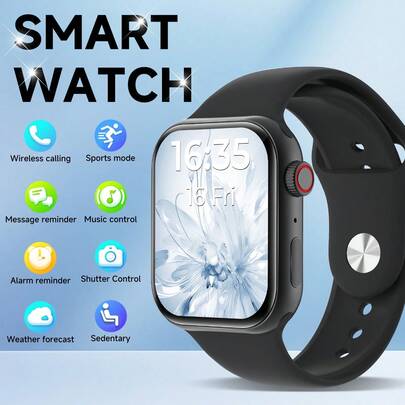 Universelle Smartwatch in Mehrfarbig, 2,01 Zoll HD Großbildschirm, unterstützt kabelloses Telefonieren, Informationsbenachrichtigung, mehrere Sportmodi, Telefonannahme, Musiksteuerung, Fernauslöser, Schrittzähler, Geschenk zum Vatertag, Geburtstagsgeschenk