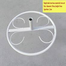 1 قطعة قاعدة إكليل من الحديد المطروق الحديث مثالية لحفلات الزفاف وديكور المنزل، قوائم مناسبة للزهور الاحتفالية لعيد الأم والتخرج، أحواض زهور حديدية ديكورية كبيرة الحجم