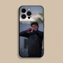 Custodia per telefono L-Laminata Sport-19 Y-Yamals compatibile con 17, 16, 15, 14, 13, 12, Pro, Max, Plus, E, SE4, Air, Mini, in morbida cover nera. Custodia compatibile con il caso 17, il caso 17 Pro, il caso 17 Pro Max