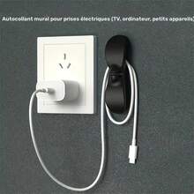 1/5 buc. Organizator de sârmă, cleme adezive pentru fixarea cablurilor pe perete, depozitare cabluri de bucătărie, înfășurator de cabluri pentru electrocasnice, înfășurator de sârmă original creativ, organizator multifuncțional, suport adeziv invizibil pentru sârmă, cleme de sârmă, potrivit pentru agățarea cablurilor de priză de perete din bucătărie, electrocasnice, rechizite de birou, aparat de cafea, friteuză cu aer, grătar, oală sub presiune, storcător, blender, organizator de sârmă - Multicolor - Vizualizare 10