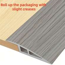 1 Roll Of 39.37 Inch PVC Floor Transition Strip,20mm Height Threshold Ramp Self-Adhesive Carpet Edge Trim For Doorways, Designed To Reduce Overlapping Edges For Laminate Flooring, Carpets, And Tiles