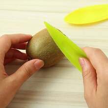 Kiwi Spoon And Peeler Tool Set, Multifunctional Plastic Kiwi Spoon And Slicer, Portable Fruit Spoon And Knife Small Tool - Multicolor - View 3