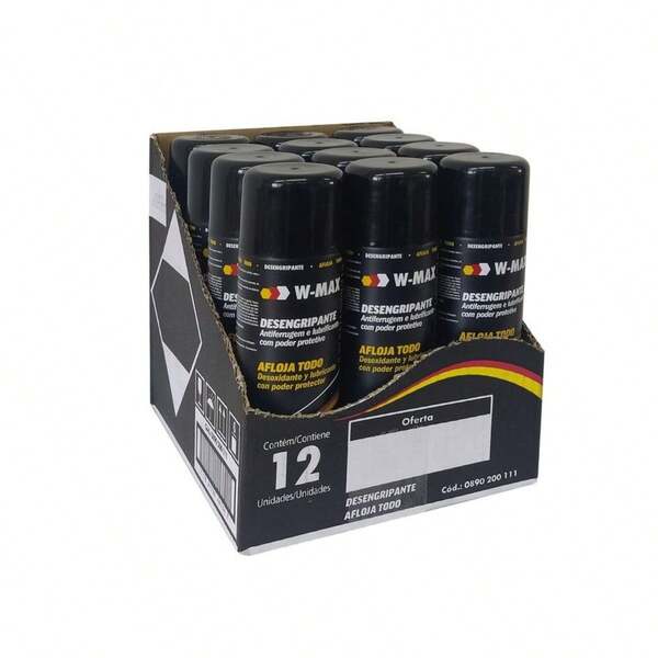 Kit 12 Desengripante Spray Wmax 300ML Wurth Lubrificante Multiuso