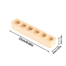 Black Walnut & Pine Essential Oil Bottle Storage Box, Simple & Fashionable Aromatherapy Display Shelf