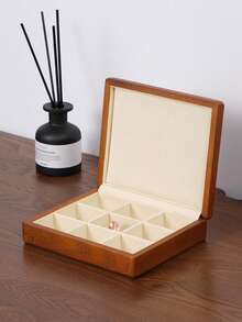 Oirlv 1 PC Wooden Jewelry Box Organizer Ring Necklace Earring Bracelet Box Jewelry Storage Multi Display Jewelry Box Organizer Case ,The Elegant Jewelry Organizer Box Can Be Used To Store Rings,Earrings,Brooches And Other Exquisite Jewelry