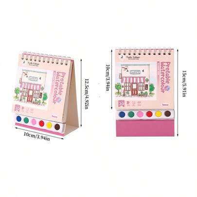 MINKOJA Bộ tranh màu nước 20 trang - Bao gồm giấy chất lượng cao, hình minh họa đẹp mắt và đầy đủ dụng cụ vẽ để bạn có một buổi vẽ tranh sáng tạo trọn vẹn.