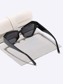 LINFEMAND LINFEMAND Oversized Cat Eye Y2K Decorative Fashion Fashion Glasses, Unisex, Birthday Party, Costume, Holiday Gift