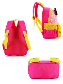 Mickey Cute Mickey Mouse Cartoon Backpack Boys And Girls Burden-Reducing Spine Protector Student Bag Cross-Border Versatile School Bag