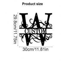 1 Fine Metal Art Logo - Personalized Last Name Logo, Name Design, Home Decoration With Custom Initials Thumbnail, Classic Style, Wall-Mounted Wall Art Decoration For Theme Parties, Perfect Heartfelt Gifts For Friends And Family, Customizable Wedding Gifts., Valentine Day, Valentine Day Decor Ornamental Exquisite, High-Quality Custom, Personalized, Unique Ideal Gifts For Her Pets ,Forever Love - Multicolor - View 89