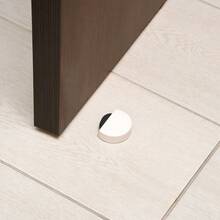 Butée de porte adhésive silencieuse WOLFPACK PROFESSIONAL LINE, blanche, 12 x 9 x 2 cm - Beige - Voir 3