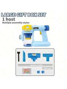 1 Set Kids Simulation Vacuum Cleaner Toy, Children's Pretend Role Play Cleaning Toys, Toy Vacuum Cleaner With Light & Realistic Sounds, Realistic Suction Pretend Play Housekeeping Kit, Pretend Role Play Household Interactive Cleaning Toys, Role-Playing Toys For Kids Aged 3+ - Multicolor - View 13