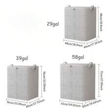 1 pieza Bolsa de almacenamiento de gran capacidad y alta calidad, organizador de armario plegable multifuncional, bolsa de almacenamiento de viaje portátil e impermeable, utilizada para guardar ropa y mantas, ahorra espacio, utilizada para el armario del dormitorio, almacenamiento y organización del dormitorio, decoración de la habitación, decoración del dormitorio, regreso a la escuela del dormitorio - Multicolor - Ver 8