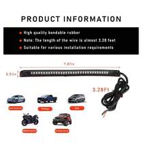 Tira De Luz Led Motocicleta Stop Intermitente Universal Cool - 1 pieza - Ver 2