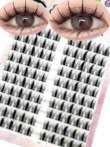 !! !10Rows Cosplay DIY Natural Clusters Eyelash, False Individual Eyelashes, Soft Eyelashes Bunches, Manga Lashes Thick For Makeup Lash Clusters, Eyelash Clusters, Individual Eyelashes, Lashes, Fake Lashes.Random Style Delivery.