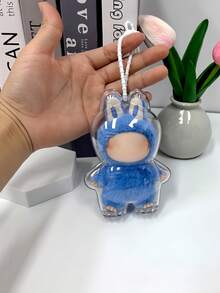 1pc New Mini Secret Heart Series Doll Display Case, Waterproof Dustproof Doll Showcase With Silicone Strap, Portable And Washable, Suitable For Doll And Collectible Display (Box Only, Doll Not Included), Perfect Holiday Gift For Family, Friends And Classmates