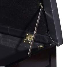 Pia Bench, Duet Pia Chair With Faux Leather Padded Cushion And Wooden Frame, Button Tufted  Bench, Brown