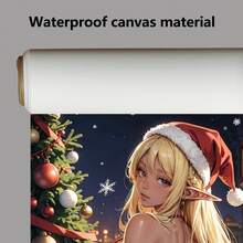 1 pièce, costume du Père Noël anime, peinture décorative d'art moderne sans cadre pour Noël, affiches imprimées, canevas imperméable, convient pour la maison, le bureau, la chambre, le salon, le bureau, la salle de bain, le bar, les arts muraux et la décoration de la maison, est un cadeau de vacances idéal