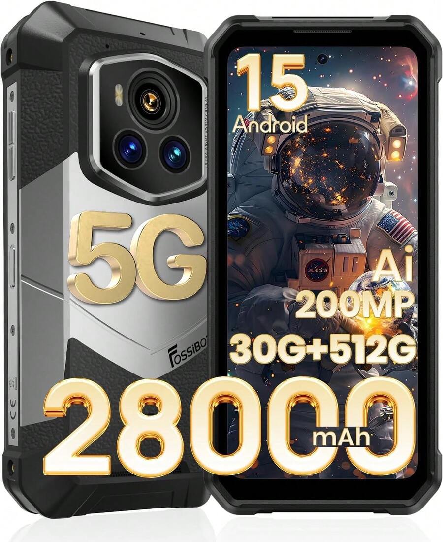 Fossibot F109 5G Telefono Robustissimo 10600 MAh 50MP NFC 24GB+256GB Global - Nuovo