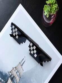 Óculos De 12 Pixel Thug Life - Turn Down For What ! Meme Mito - Preto - Visão 3