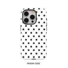 Minimalist Black Polka Dot Phone Case For  17, 16 Pro Max, 15 Pro, 13, 11, 12, XS, 8 Plus, 7 - Glossy 2-In-1 Case-For-Your-New- - 1PC - 查看 1