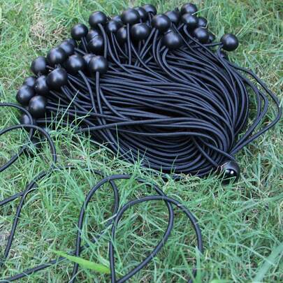 50 st. elastiska band för utomhustält, snörning av plastbollar, resårband för trampolinbagage med bollar