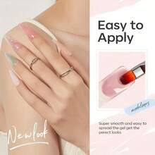 6 Colors Poly Nail Extension Gel Kit - All-Season Classic Colors (Pink, Black, White, Nude, Brown, Clear) With Builder Gel & Lamp - DIY Salon-Quality Manicure Set For At-Home Nail Art, Long-Lasting Wear, Easy Application, No Mixing Required, Ideal Gift For Nail Lovers - Professional & Personal Use, Salon Quality Nails, Highquality Polish, Durable Nail Polish, Color Nail Gel, Nail Builder, UltraGel, Winter Nails - 彩色 - 查看 5
