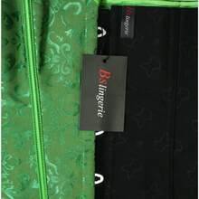 Women's Waist Cincher Bustier Boned Corset With  Design In 2025 - Green - View 4