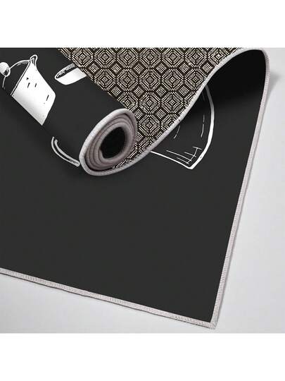 Pearl Digital Non Slip Printed Turkish Vloerkleed AL4032 Zachte Touch, Washable Tapijt Felt Backing Moderne ative Vloer Mat, Living Room, Bedroom, Bathroom, Hallway Or Entryway Available In Many Sizes Quick Drying, Highly Absorbent, Soft, Com Tafel Both Indoor Outdoor view 6