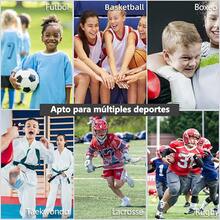 MITEGELO Protector bucal Adultos y Niños, Protector bucal Deportivo para Artes Marciales, Boxeo,, Fútbol, Rugby, Hockey, Baloncesto, Material de , con Funda Para Almacenamiento(Naranja S) - Naranja - Ver 7