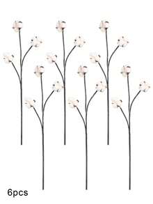 3/6pcs Artificial Stems, Flower Bolls, 23.6 Inch Branch, Floral Plant Stick For Farmhouse Decor, Vase Fillers, Flowers, Rustic Sprigs For Vase Fillers, Floral Arrangements And Farmhouse Fall Decorations And DIY Crafts Christmas Decorations