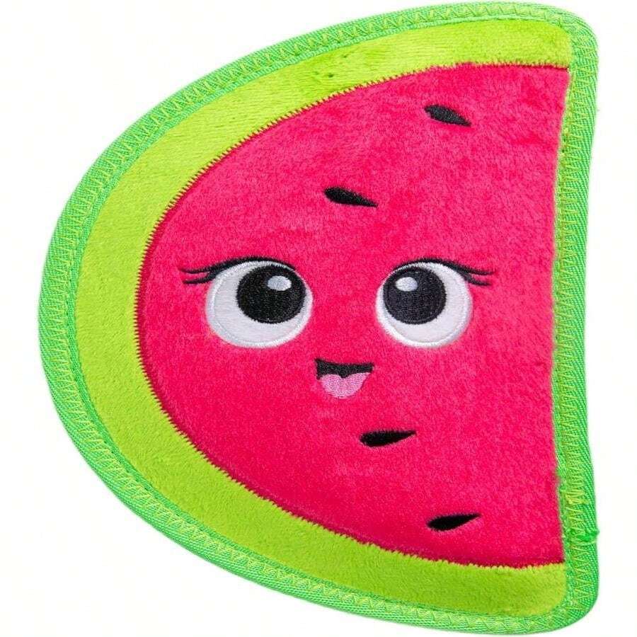 Outward Hound Tough Skinz Durable Squeaky Dog Toy With Two Tough Layers, Watermelon, Red, Medium - ColourH - 查看 1