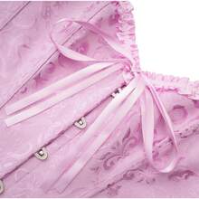 Women's Waist Cincher Bustier Boned Corset With  Design In 2025 - Light Purple - View 4